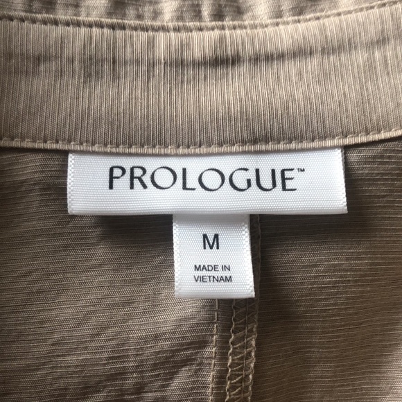 Tan oversized linen button down shirt from Target brand - Prologue, size medium - Picture 4 of 6